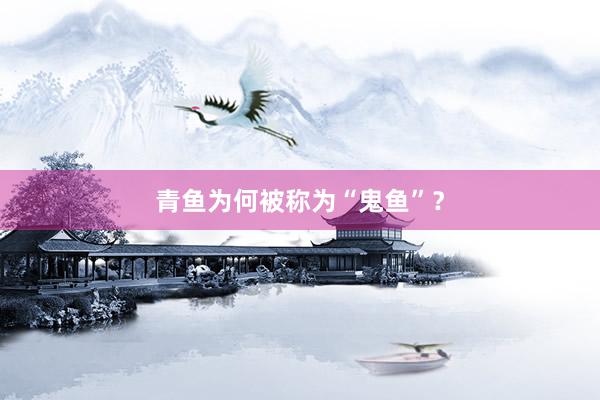 青鱼为何被称为“鬼鱼”?